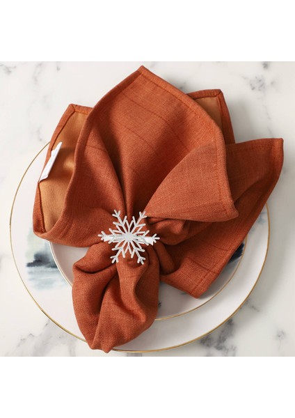 6 Adet Kar Tanesi Peçete Halkaları Noel Tatil Masası Dekorasyonu (Gümüş) Için Noel Kar Tanesi Peçete Tutucu Yüzükleri (Yurt Dışından) fiyatları