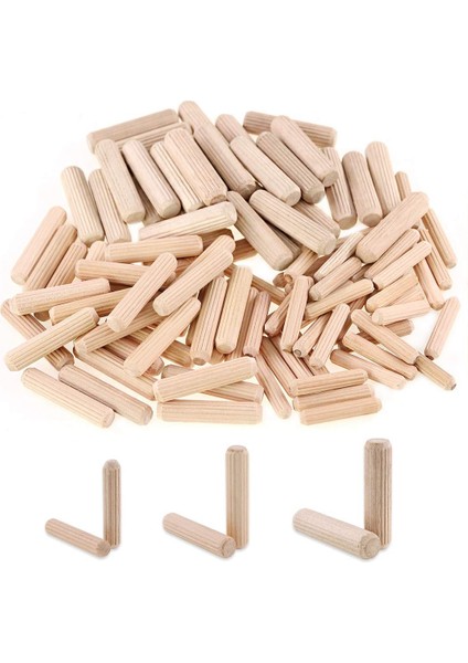 400PCS Ahşap Dübel Çeşitli, 6mm 8mm 10MM Ahşap Tapalar Dübel Çubuklar, Yivli Yivli Için Konik Ahşap Pimleri, Marangozluk (Yurt Dışından) modelleri