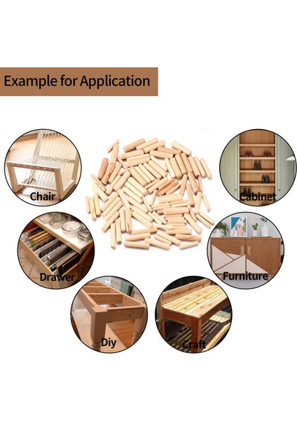 400PCS Ahşap Dübel Çeşitli, 6mm 8mm 10MM Ahşap Tapalar Dübel Çubuklar, Yivli Yivli Için Konik Ahşap Pimleri, Marangozluk (Yurt Dışından) indirimleri