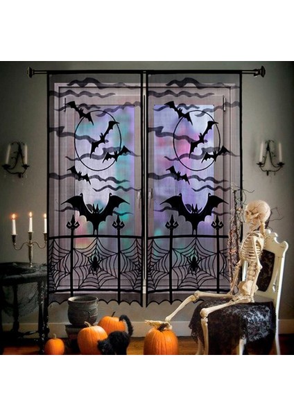 Cadılar Bayramı Örümcek Web Şömine Kapağı Siyah Dantel Seti Tek Kullanımlık Dekorasyon Bayrağı Çek (Yurt Dışından) modelleri