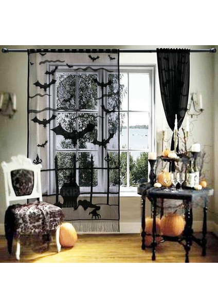 Cadılar Bayramı Örümcek Web Şömine Kapağı Siyah Dantel Seti Tek Kullanımlık Dekorasyon Bayrağı Çek (Yurt Dışından) fırsatları
