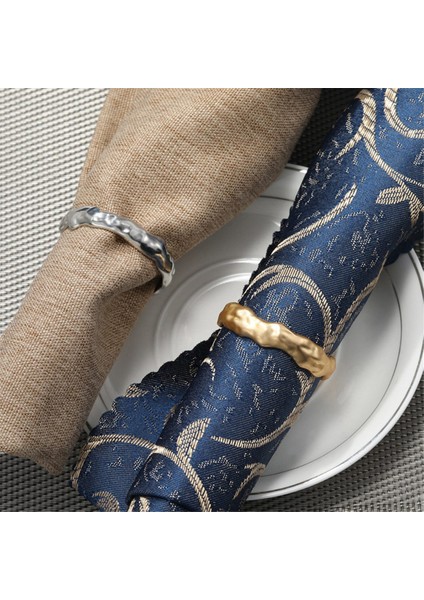 6pcs Peçete Yüzüğü Metal Peçete Halka Seti Düğün, Parti, Ramazan, Ziyafet Gümüşü Için Peçete Tokası Tutucu Masa Dekoru (Yurt Dışından) fiyatları