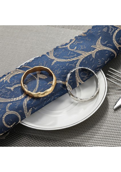 6pcs Peçete Yüzüğü Metal Peçete Halka Seti Düğün, Parti, Ramazan, Ziyafet Gümüşü Için Peçete Tokası Tutucu Masa Dekoru (Yurt Dışından) fırsatları