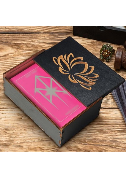 Tarot Kart Kasası Vintage Ahşap Biblo Kutusu Mücevher Kutusu Küçük Ahşap Vintage Çok Işlevli Kutu Tarot Kartı Aksesuarı C Için (Yurt Dışından) indirimleri