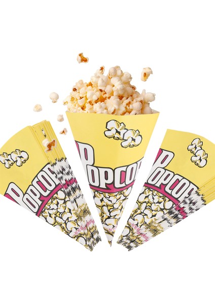 100X Patlamış Mısır Torbaları Kağıt Torbalar Badem Patlamış Mısır S (Yurt Dışından)