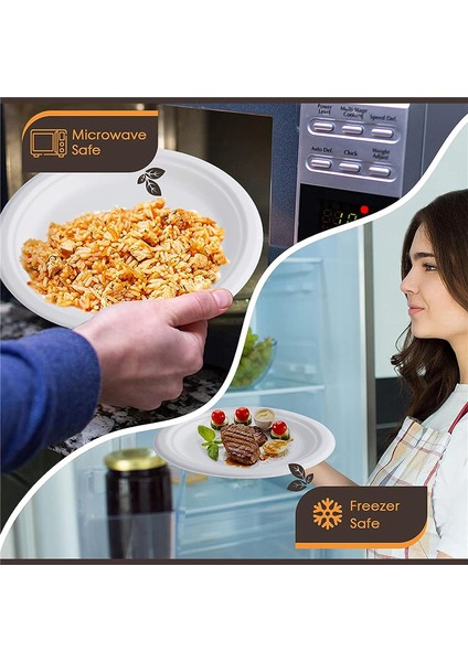 100 Adet Güçlü Tek Kullanımlık Kağıt Kaseler, 350ML Tek Kullanımlık Şeker Kamışı Kağıt Kaseler Kahverengi Süper Sert Biyolojik Olarak Parçalanabilir (Yurt Dışından) fiyatları