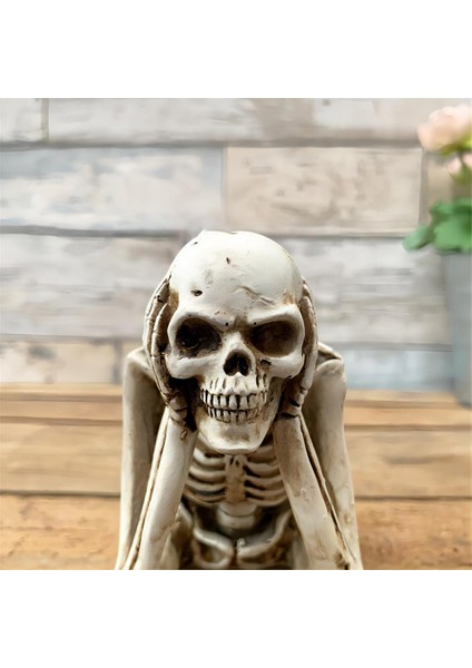 3pcs Cadılar Bayramı Hayalet Kafatası Reçine Dekorasyon Ürpertici Pervane Cadılar Bayramı Dekorasyon Kapalı Açık Korku Evi Destek (Yurt Dışından) fırsatları
