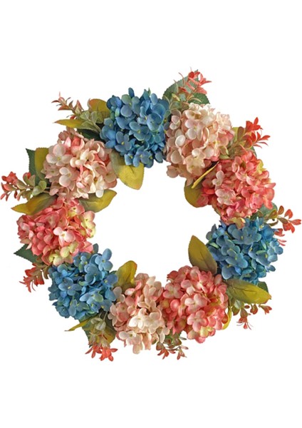 Ön Kapı Için Sonbahar Çelenk, Duvar Penceresi Parti Düğün Dekor Kapalı, Yapay Sonbahar Kapıları Çelenk Için Ortanca Çelenk (Yurt Dışından)