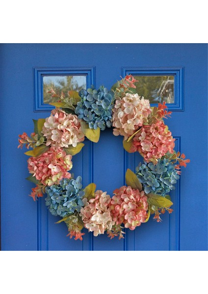 Ön Kapı Için Sonbahar Çelenk, Duvar Penceresi Parti Düğün Dekor Kapalı, Yapay Sonbahar Kapıları Çelenk Için Ortanca Çelenk (Yurt Dışından) modelleri