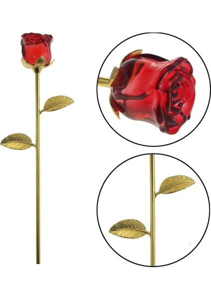 Kristal Gül Çiçeği, Sevgililer Günü Için En Iyi Hediye, Anneler Günü, Yıldönümü, Düğün Dekorasyonu (Kırmızı) (Yurt Dışından) fiyatları
