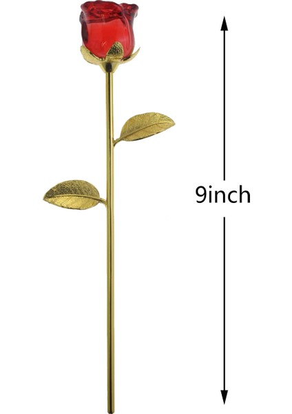 Kristal Gül Çiçeği, Sevgililer Günü Için En Iyi Hediye, Anneler Günü, Yıldönümü, Düğün Dekorasyonu (Kırmızı) (Yurt Dışından) modelleri