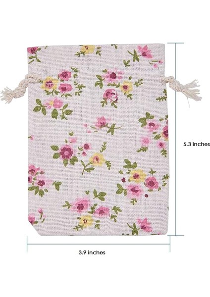 50PCS Çiçek Çuval Bezi Çizim Çantaları, Keten Hediye Çantası Takı Torbaları Noel Düğün Partisi Için Çuvallar, 5.3 x 3,9 Inç (Yurt Dışından) indirimleri
