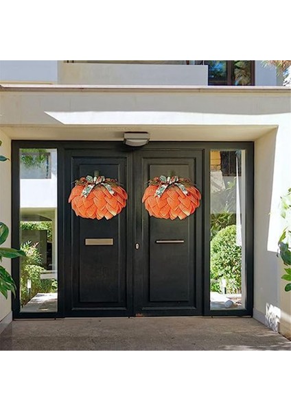 Kabak Çelengi, Sonbahar Çelenk Balkabağı Yay ve Çilek Kabak Çelenk Kapı Dekorasyonları Çuval Bezi Kabak Dekor (Yurt Dışından) fiyatları