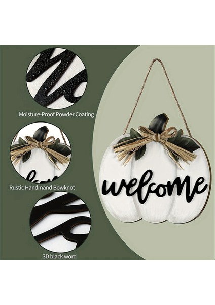 Sonbahar Kabak Kolye Şükran Günü Kabak Kapı Plakası Hasat Sezonu Çelenk Dekorasyon Hoş Geldiniz Tabela Kolye (Yurt Dışından) fırsatları