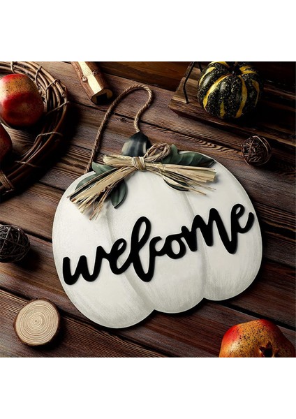 Sonbahar Kabak Kolye Şükran Günü Kabak Kapı Plakası Hasat Sezonu Çelenk Dekorasyon Hoş Geldiniz Tabela Kolye (Yurt Dışından) indirimleri