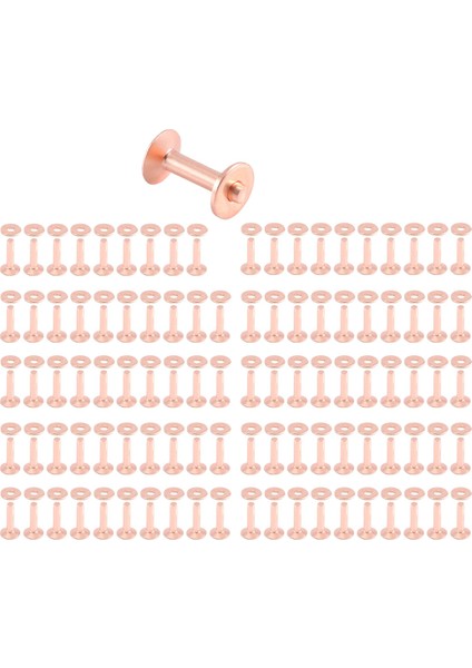 100 Set Bakır Perçin ve Çapak Yıkayıcılar Deri Bakır Perçin Tutturucu Yakalar Deri Diy Zanaat Malzemeleri (Yurt Dışından)