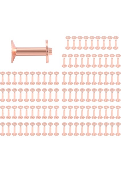 100 Set Bakır Perçin ve Çapak Yıkayıcılar Deri Bakır Perçin Tutturucu Yakalar Deri Diy Zanaat Malzemeleri (Yurt Dışından) fiyatları