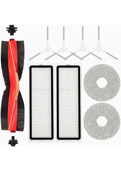 Xiaomi Mijia Omni Için 2 C102CN, B101CN, B116, X10+, X20+ Yedek Aksesuarlar Ana Yan Fırça Fırter Paspası Poşeti Yedek Parçalar (Yurt Dışından)