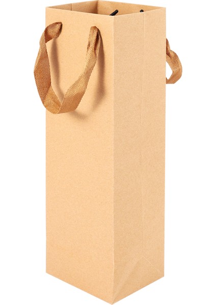 12 Paket Sağlam Kahverengi Kraft Kağıt Torbalar Sağlam Ipli - 4 Inç x 4inch x 13.8inch - Şarap, Hediyeler, Perakende, Alışveriş, Mal, Bakkal, Parti Için Ideal (Yurt Dışından)