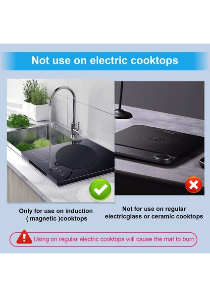 6 Pcs Elektrik Indüksiyon Hob Koruyucu Mat, Kayma Önleyici Silikon Paspas, Ocak Çizik Koruyucusu Kapağı, Isı Yalıtımlı Mat (Yurt Dışından) indirimleri