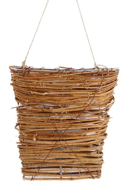 Pastoral Rattan Duvara Monte Çiçek Sepeti Avlu Yeşil Bitki Çiçek Asılı Sepet Tatil Dekorasyon (Yurt Dışından)