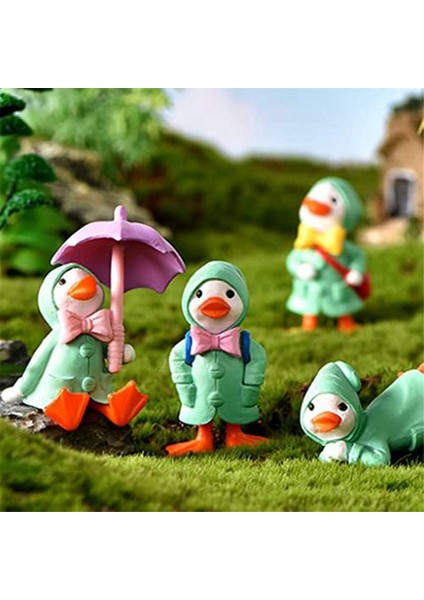 Şemsiye Ördek Heykelcik Mini Peyzaj Süsleme Ev Masaüstü Dekor Minyatür Süs Minyatür Ördek Figürin B (Yurt Dışından) indirimleri