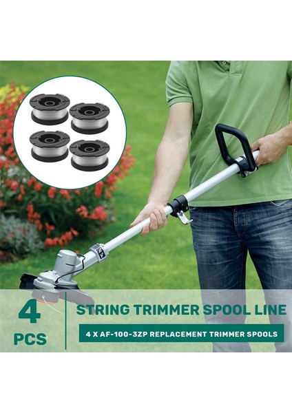 4 Pcs Çizgi Dize Düzenleyicisi Çok Fonksiyonlu Otomatik Ot Çim Döşeme Makarası Siyah+Decker AF-100-3ZP Için (Yurt Dışından) fırsatları