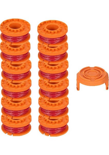 Worx Biçme Makineleri, Çim Biçme Makinesi Yedek Hatları (12 Satır + 1 Kapak) ile Uyumlu Çizgi Makaraları, Edger Hattı Makaraları (Yurt Dışından)