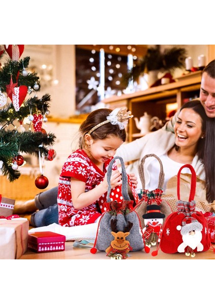 3pcs Noel Arifesi Elma Çantaları, 3 Stil Çizme Noel Çantaları 3D Noel Hediye Çantaları Yeniden Kullanılabilir Hediye Bebek Çantaları (Yurt Dışından) modelleri