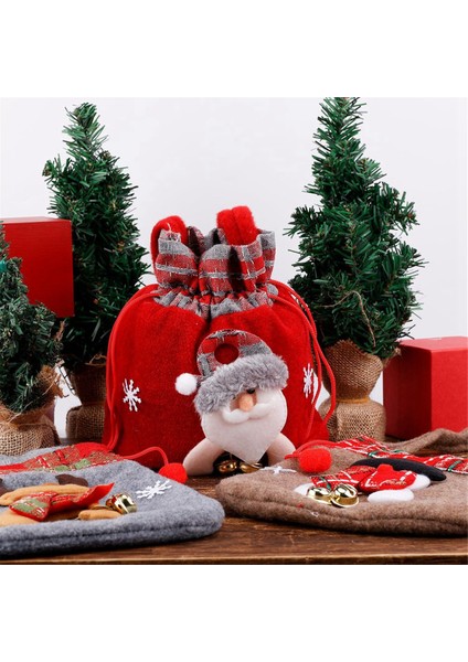 3pcs Noel Arifesi Elma Çantaları, 3 Stil Çizme Noel Çantaları 3D Noel Hediye Çantaları Yeniden Kullanılabilir Hediye Bebek Çantaları (Yurt Dışından) indirimleri