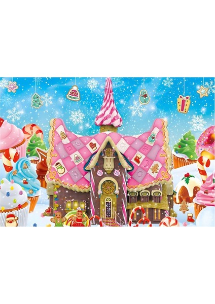 210X150CM Noel Zencefil Kurbanı Zencefilli Ev Şeker Evi Fotoğrafçılık Arka Planlar Doğum Günü Partisi Dekorasyon, H (Yurt Dışından) fiyatları