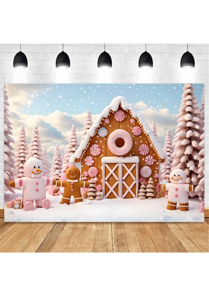 210X150CM Noel Zencefil Kurbanı Zencefilli Ev Şeker Evi Fotoğrafçılık Arka Planlar Doğum Günü Partisi Dekorasyon, H (Yurt Dışından) fırsatları