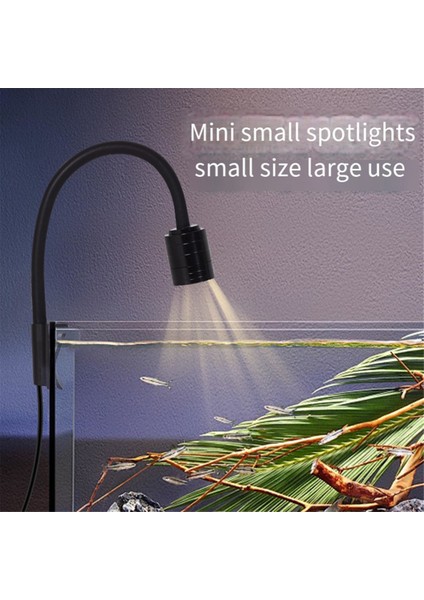 Akvaryum Dönen Küçük Klipsi Işık USB Işık Klipsi Balık Tankı Açık Cam Konteyner Yumuşak Işık (Yurt Dışından) fırsatları