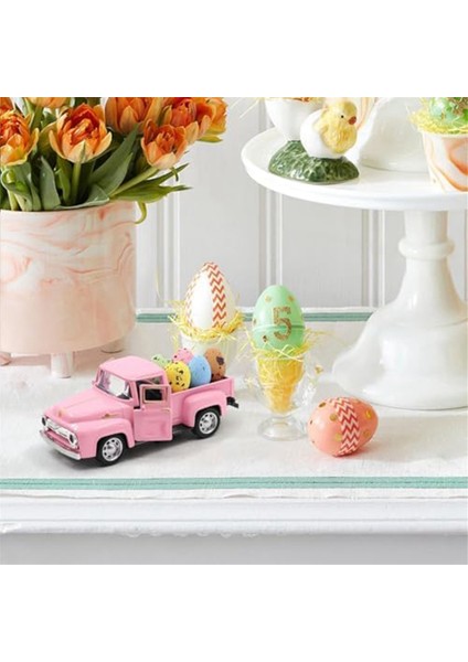 Paskalya Kamyonu Yumurtalar Metal Antika Kamyon Dekor Vintage Farmhouse Kamyon Bahar El Yapımı Paskalya Dekorasyonları (Yurt Dışından) indirimleri