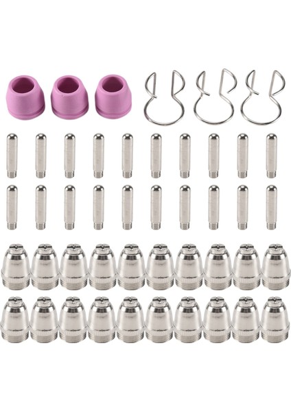 Sg-55 Ag-60 Wsd-60 Plazma Kesici Sarf Malzemeleri Kit Plazma Kesme Torçlu Nozullar Elektrotlar Kalkanı Kapağı 1.0mm Için 46PCS (Yurt Dışından)