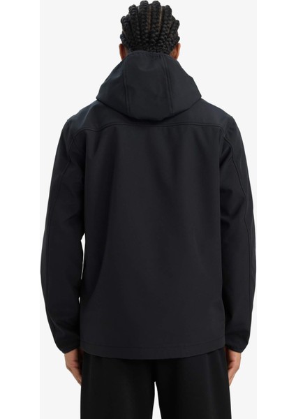 Fit Su İtici Softshell Polar Regular Fit Kapüşonlu Fermuarlı Mevsimlik Baharlık Yağmurluk