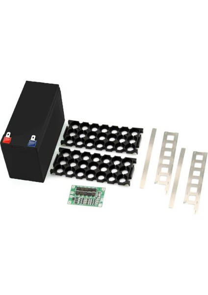 12V 7AH Pil Kutusu Tutucusu 18650 Pil 3x7 Pcb ile Depolama Kutusu ile Nikel Dıy Pil Paketi Organizatör (Yurt Dışından)
