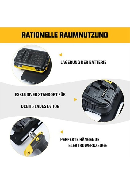 Dewalt 20V Pil DCB115 Şarj Cihazı Için Çok Fonksiyonlu Duvar Montaj Braketi (Yurt Dışından) fırsatları