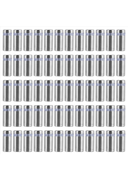 60 Pcs Işaret Standoff Vidaları Reklam Vidaları Paslanmaz Çelik Duvar Standoff Montajlar Cam Sanat Eseri Için Cam Akrilik Çivi (Yurt Dışından)