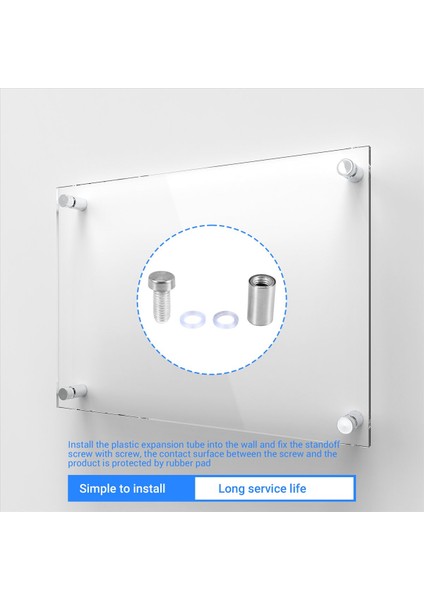 60 Pcs Işaret Standoff Vidaları Reklam Vidaları Paslanmaz Çelik Duvar Standoff Montajlar Cam Sanat Eseri Için Cam Akrilik Çivi (Yurt Dışından) fırsatları