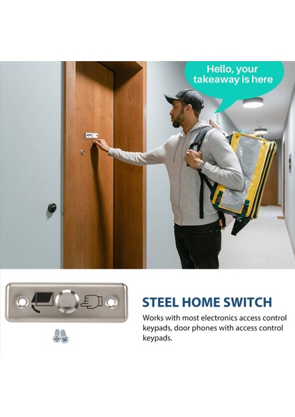 Çelik Kapı Çıkış Sürümü Push Düğmesi Ana Anahtar Erişim Kontrolü M1L3 (Yurt Dışından) modelleri