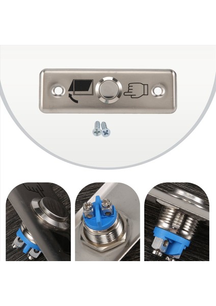 Çelik Kapı Çıkış Sürümü Push Düğmesi Ana Anahtar Erişim Kontrolü M1L3 (Yurt Dışından) indirimleri