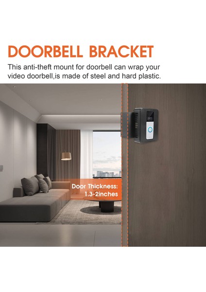 Hırsızlık Önleyici Video Kapı Zili Kapı Montajı, Çoğu Video Kapı Zili Için Uygun Olmayan Montaj, Apartman Kapısı Için Yüzük Kapı Zili Tutucusu (Yurt Dışından) fırsatları