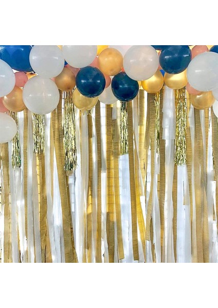 Crepe Paper STREAMERS12 Pcs Altın Flamalar, Gümüş ve Siyah Flamalar Doğum Günü Partisi Düğünü Için Parti Dekorasyonları (Yurt Dışından) fırsatları