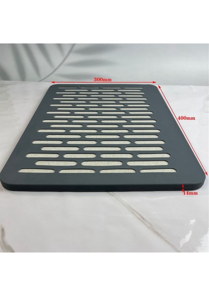 Mutfak Tezgahı Için Taş Yemek Kurutma Paspasları, Yemekleri Korumak Için Silikon Dokumaya Sarılmış Diyatomlu Toprak Mat (Yurt Dışından) indirimleri