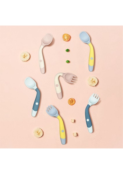 Yürümeye Başlayan Sofra Takımı Bebek Kaşık ve Çatal Set Çocukların Yeme Eğitimi Sofra Takımları Çocuk Bebek Bebek Besleme Seti (Yurt Dışından) fiyatları