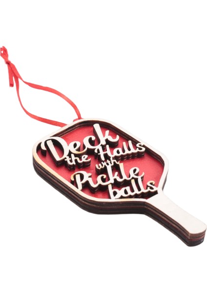 Salonları Noel Için Pickleballs Süslemesi ile Güverte, Pickleball Sevenler Için Mükemmel Bir Hediye, Özel ve Eşsiz Hediye (Yurt Dışından) modelleri