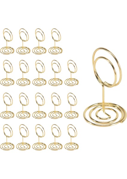 Tablo Numarası Tutucular 20PCS - 2 Inç Mini Yer Kart Tutucu Kısa Tablo Numarası Düğün Partisi (Altın) (Yurt Dışından) modelleri