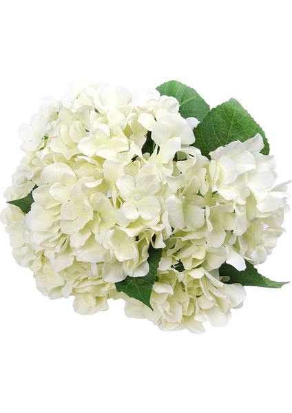 Yapay Çiçekler Ipek 7 Büyük Kafa Hyrangea Buket Düğün, Oda, Ev, Otel, Parti Dekorasyonu ve Tatil Hediyesi Beyaz (Yurt Dışından)