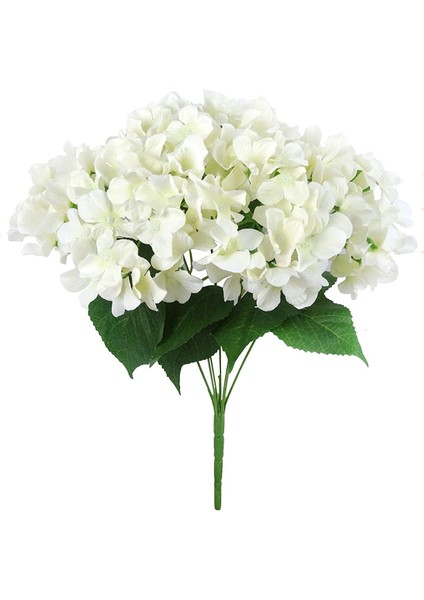 Yapay Çiçekler Ipek 7 Büyük Kafa Hyrangea Buket Düğün, Oda, Ev, Otel, Parti Dekorasyonu ve Tatil Hediyesi Beyaz (Yurt Dışından) modelleri
